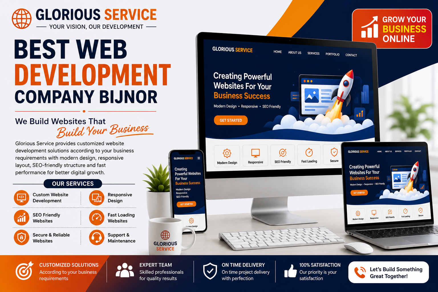 Best Web Development Company Bijnor – Glorious Service 🌐🚀